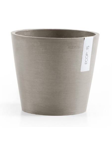 Tiesto Amsterdam 20 cm Taupe  Elegancia y Resistencia para Interior y Exterior

