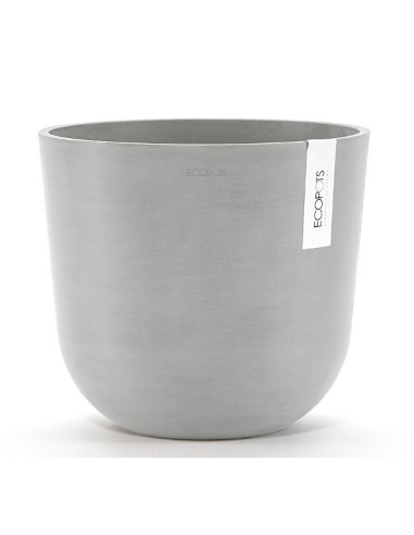 Tiestos Oslo 25 White Grey  Macetero Moderno y Resistente para Interior y Exterior

