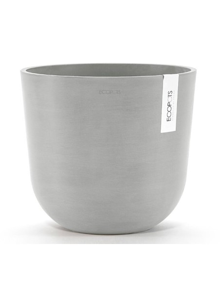 Tiestos Oslo 25 White Grey  Macetero Moderno y Resistente para Interior y Exterior

