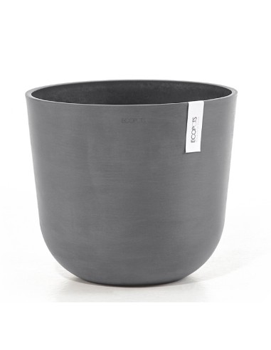 Tiesto Oslo 35 Grey  Macetero Moderno y Resistente para Jardín e Interior

