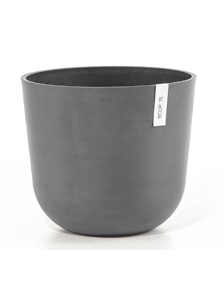 Tiesto Oslo 35 Grey  Macetero Moderno y Resistente para Jardín e Interior

