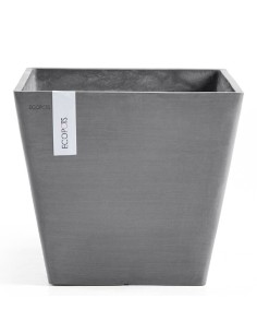 Tiesto ROTTERDAM 50 Grey  Maceta Moderna, Resistente y Elegante para Jardín e Interior

