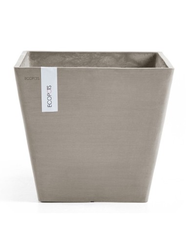 Tiesto ROTTERDAM 50 Taupe  Maceta Elegante y Resistente para Interior y Exterior

