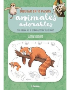 Libro Dibujar en 10 Pasos Animales Adorables guía paso a paso para principiantes en Endanea Garden