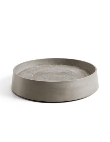 Jardinera con ruedas SAUCER WHEELS 40 TAUPE | Diseño elegante | Endanea Garden


