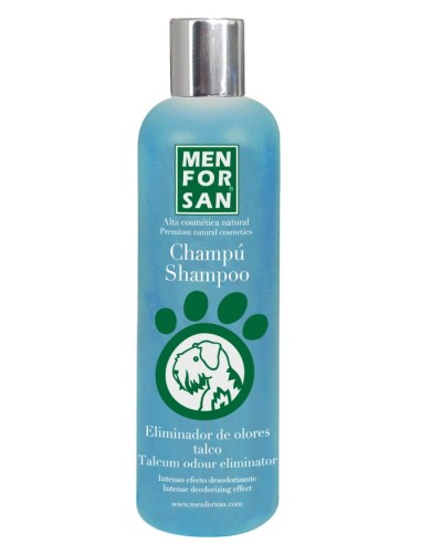 Champú Eliminador de Olores Talco 300ML para Mascotas | Pelaje Fresco y Limpio