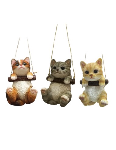 Figura Gatito Colgando Decorativa para Hogar y Jardín