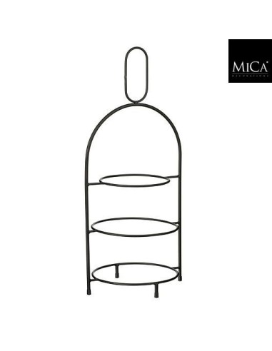 Soporte escalonado negro para plantas diseño moderno y resistente