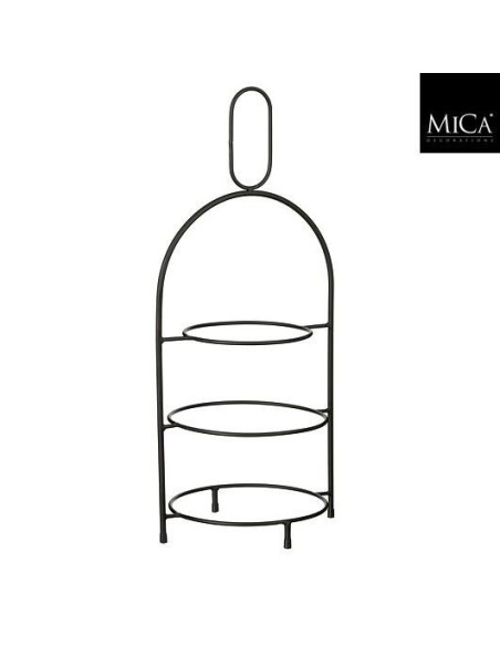 Soporte escalonado negro para plantas diseño moderno y resistente