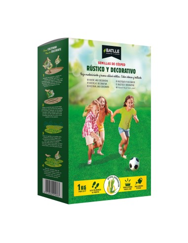 Semilla de Césped Rústico y Decorativo 1kg | Endanea Garden  Resistente y Fácil de Mantener

