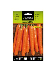 Semilla de Zanahoria Nantesa Cilindro Batlle  Cosecha Abundante y Raíces Uniformes | Endanea Garden

