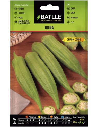 Semilla Okra Battle | Alta Producción y Resistencia | Endanea Garden

