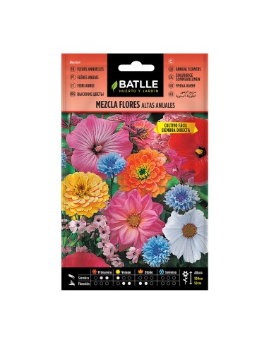 Semilla Mezcla Flores Altas Anuales  Jardín Colorido y Fácil de Cultivar | Endanea Garden

