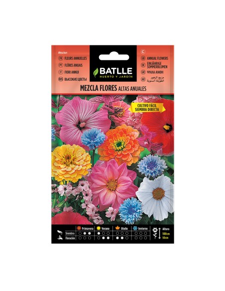 Semilla Mezcla Flores Altas Anuales  Jardín Colorido y Fácil de Cultivar | Endanea Garden


