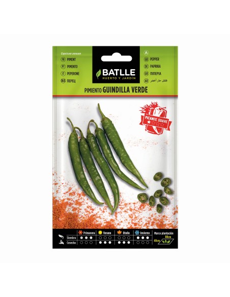 Semillas Pimiento Guindilla Verde  Cultiva Pimientos Picantes y Frescos | Endanea Garden

