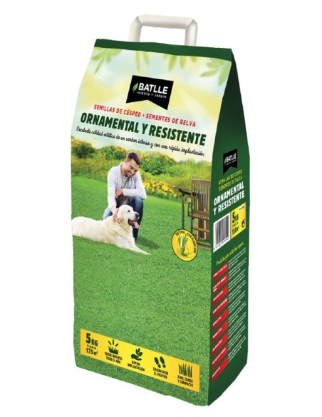 Semilla Césped 5kg Ornamental y Resistente Battle | Endanea Garden  Césped Denso y Duradero

