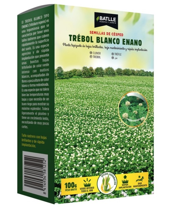Semilla Trébol Enano Repens 250g  Cobertura Verde Compacta y Resistente | Endanea Garden

