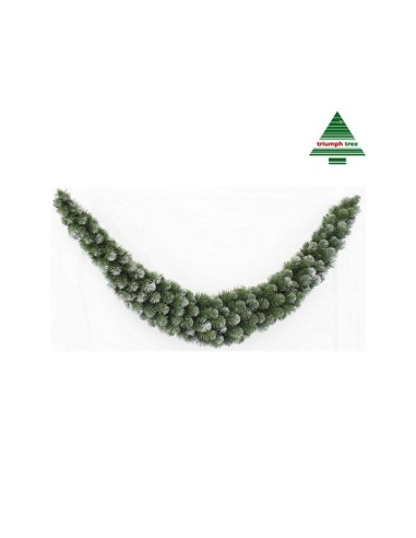 Guirnalda Verde Natural 270cm | Decoración Navideña para Interior y Exterior