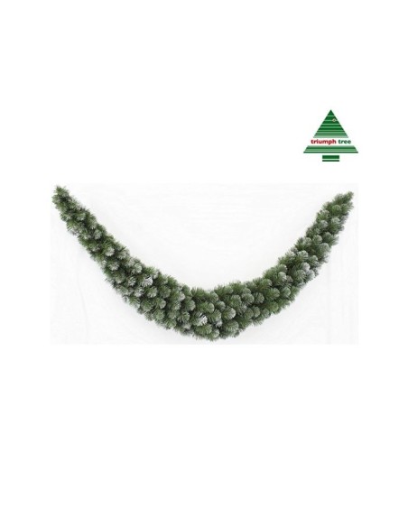 Guirnalda Verde Natural 270cm | Decoración Navideña para Interior y Exterior