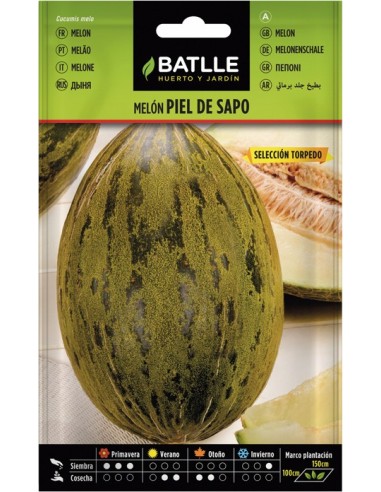 Semilla Eco Melón Piel Sapo Orgánico  Cultiva Melones Dulces y Naturales | Endanea Garden

