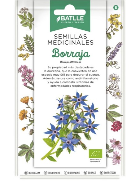 Semilla Borraja Officinalis | Flores Azules, Uso Culinario y Medicinal | Endanea Garden

