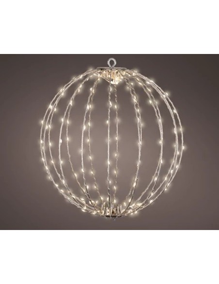 BOLA METAL LED 28CM BLANCO/CALIDO