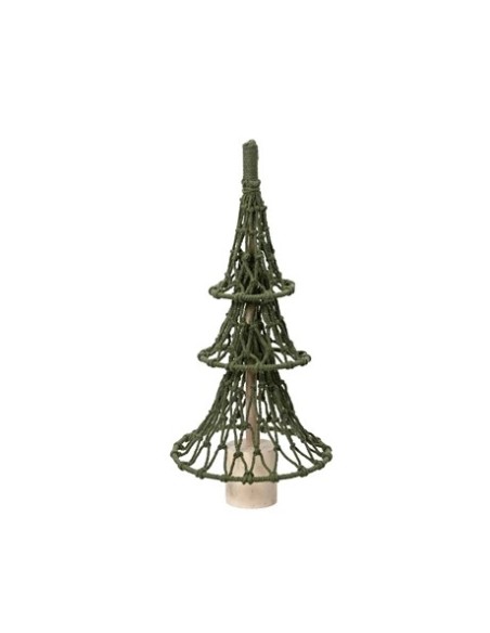 ARBOL CON TELA EN LA BASE 27X56 VERDE