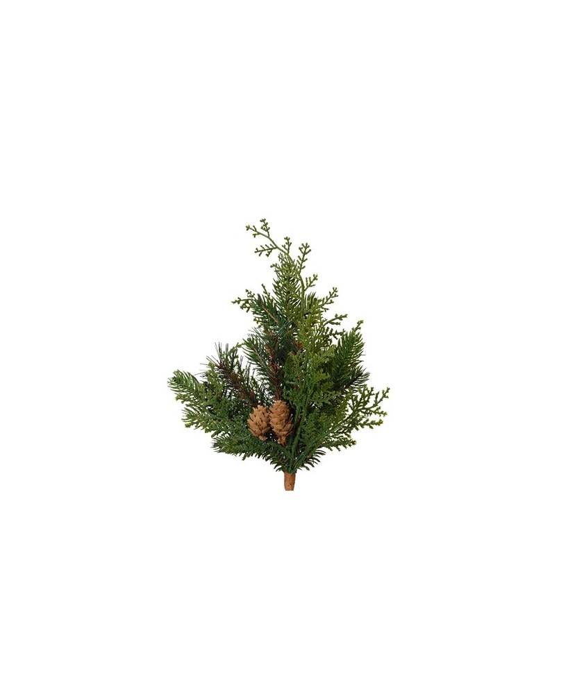 Ciprés Verde 13x25 cm | Elegancia Natural para Decoración de Mesa