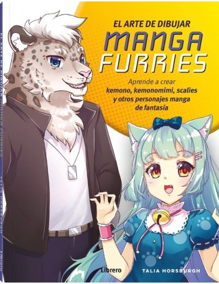 Libro Arte de Dibujar Manga Furries Guía Completa de Ilustración Antropomórfica