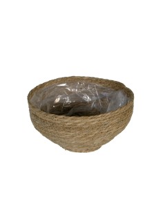 Bowl Macetero Seagrass 32x18  Maceta Decorativa Natural | Endanea Garden

