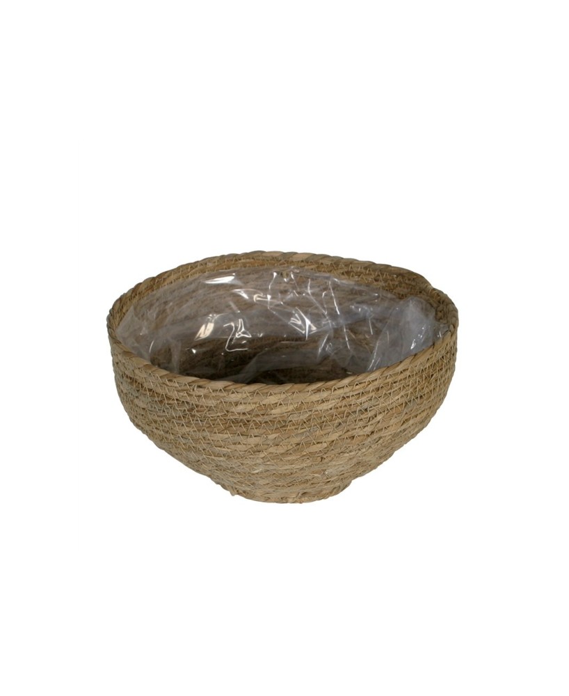 Bowl Macetero Seagrass 32x18  Maceta Decorativa Natural | Endanea Garden

