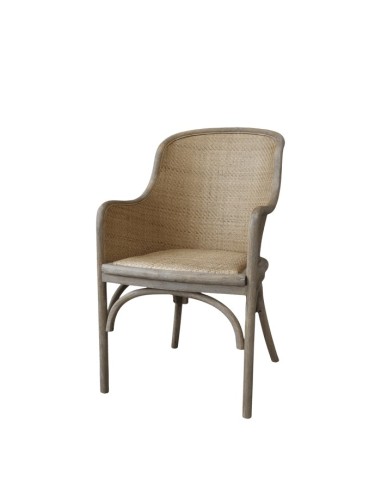 SILLA ANTIGUA FRANCESA CON ASIENTO DE MIMBRE