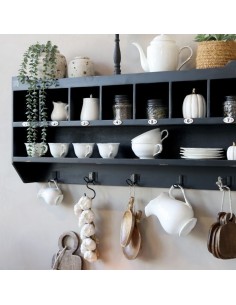 ESTANTE DE CON 7 COMPARTIMENTOS Y 5 PERCHAS 2