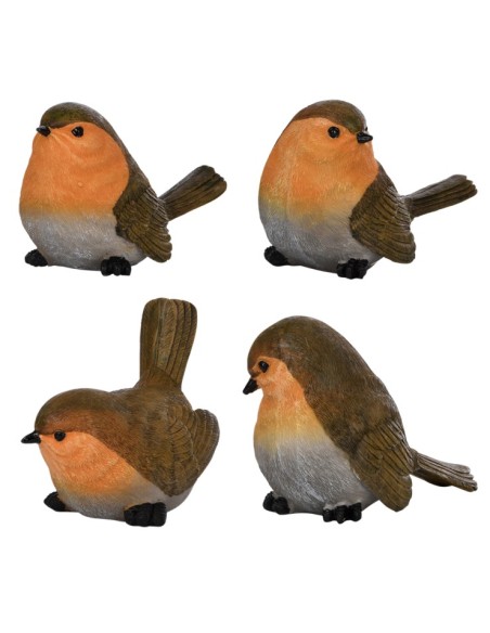 Petirrojo de Adorno | Figura Decorativa Realista para Jardín y Terraza