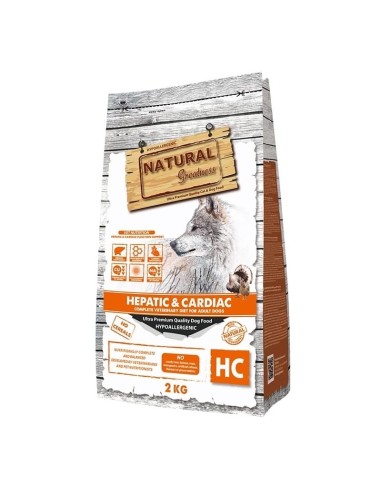 Vet Diet Hepatic-Cardiac NG Dog 2kg | Alimento para Perros con Problemas Hepáticos y Cardíacos