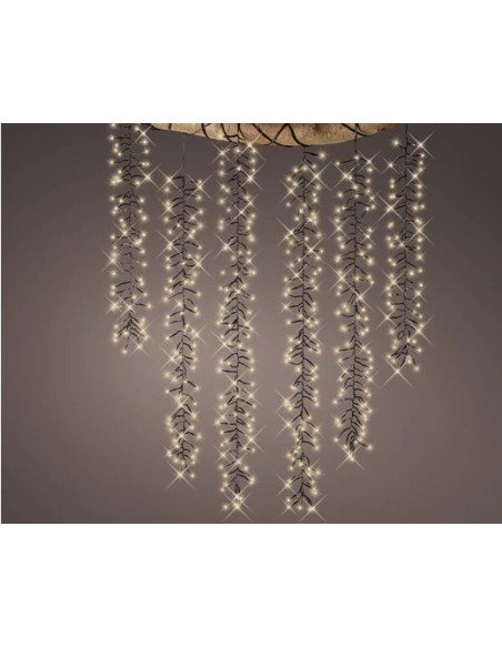 CASCADA LED 200CM NEGRA