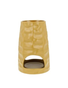 QUEMADOR SCENTBURNER PAWN CHISSELED OCHER 15X10CM