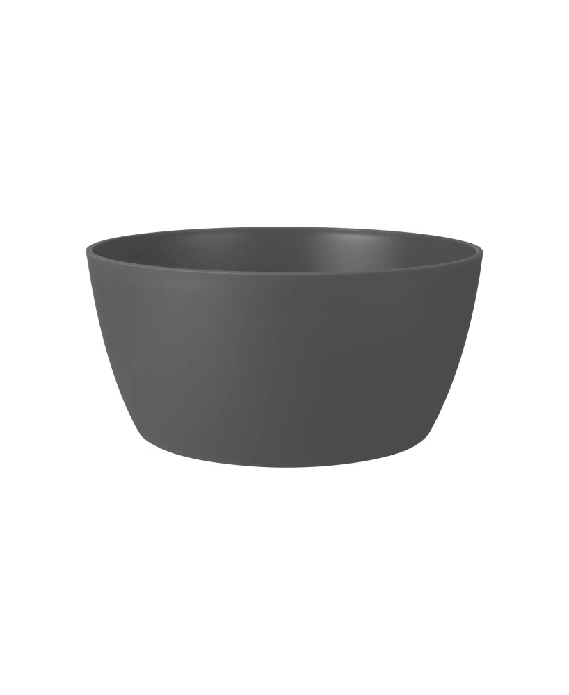 Maceta Brussel Cuenco 23cm Antracita  Diseño Moderno y Duradero | Endanea Garden


