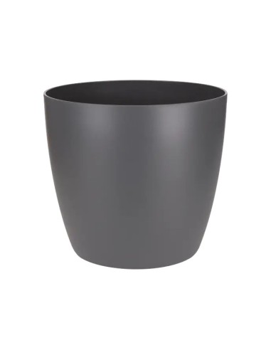 Maceta Brussel Red 22cm Antracita  Moderna, Durable y con Drenaje | Endanea Garden

