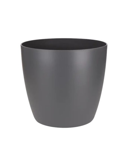 Maceta Brussel Red 22cm Antracita  Moderna, Durable y con Drenaje | Endanea Garden

