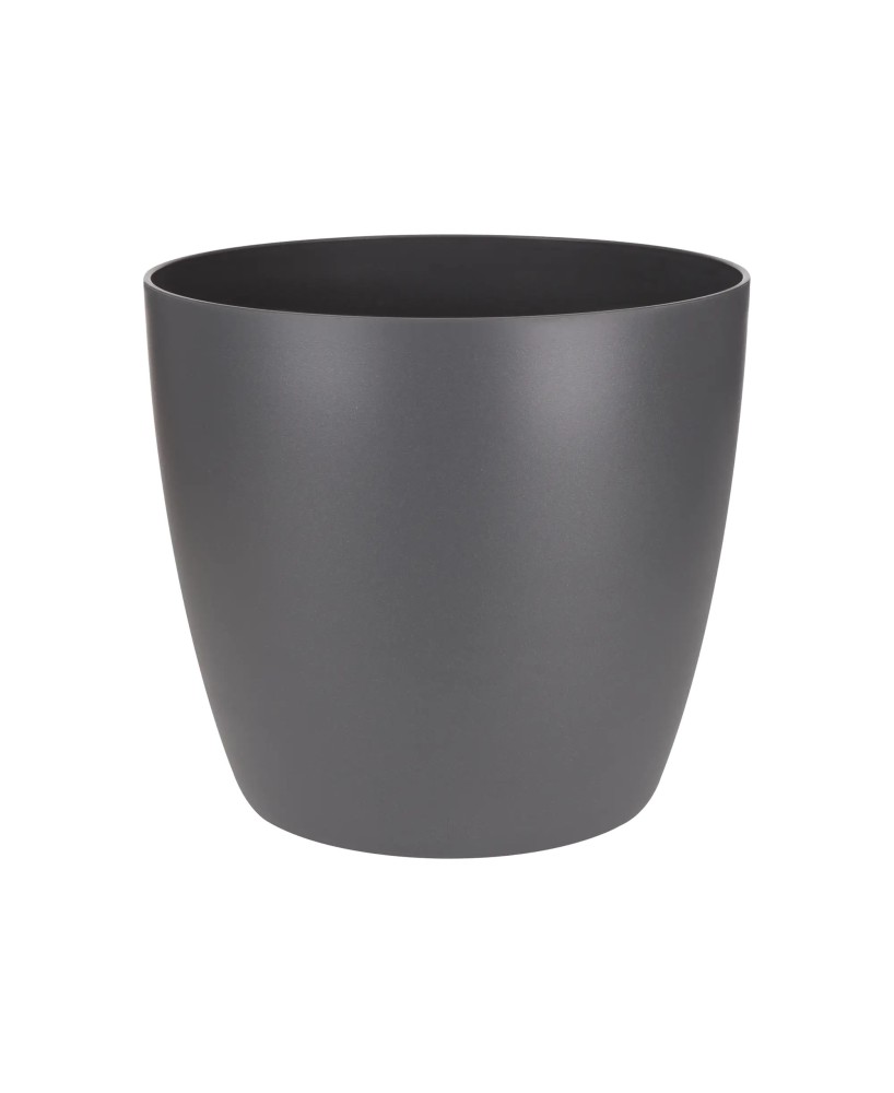 Maceta Brussel Red 14cm Antracita  Elegante y Moderna para Interiores | Endanea Garden

