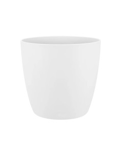 Maceta Brussel Redonda 14 cm Blanca  Elegante y Resistente para Plantas | Endanea Garden