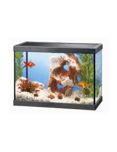 Acuario Aqua 15 Negro con iluminación LED y filtro | Compacto y elegante