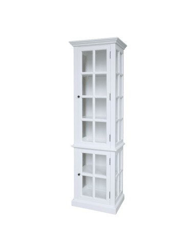 GABINETE  CON 2 PUERTAS Y 2 ESTANTERIAS BLANCO H196/L60/W40CM