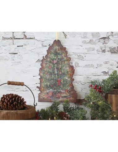 ARBOL DE NAVIDAD VINTAGE H33/L22/W0.5CM