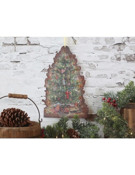 ARBOL DE NAVIDAD VINTAGE H33/L22/W0.5CM