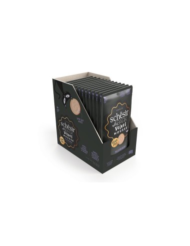 Schesir Cat After Dark Mousse Pollo y Pato 80g | Comida Húmeda Natural para Gatos Exigentes