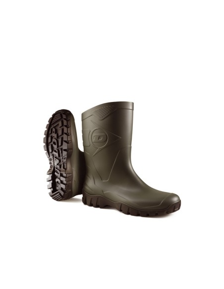 Bota Dunlop Media Caña | Impermeable, Resistente y Antideslizante para Trabajo Seguro

