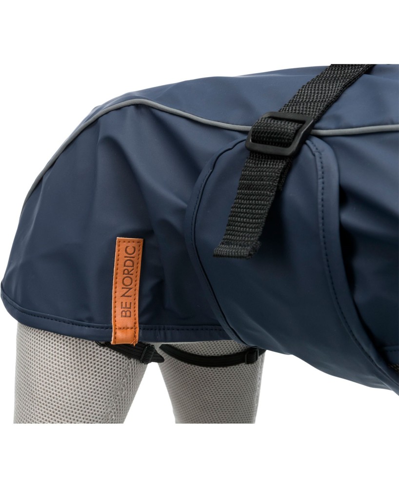 Impermeable para Perros Grandes L 55 cm Azul Oscuro Husum BE NORDIC