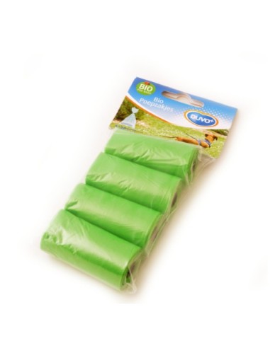 Bolsas Higiénicas Biodegradables Verdes DUVO pack 4 blister 80 unidades